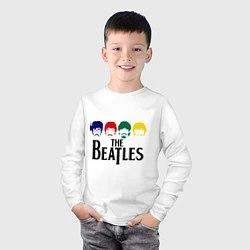 Лонгслив хлопковый детский The Beatles Heads, цвет: белый — фото 2