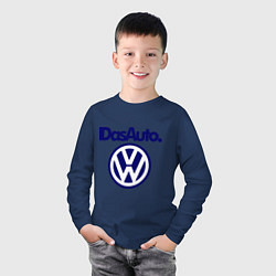 Лонгслив хлопковый детский Volkswagen Das Auto, цвет: тёмно-синий — фото 2