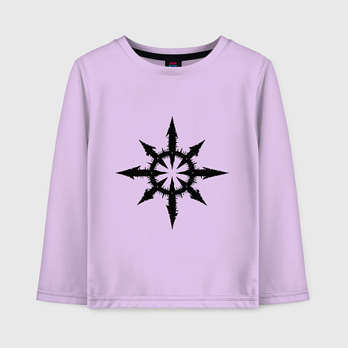 Детский лонгслив Герб Демонов / Лаванда – фото 1