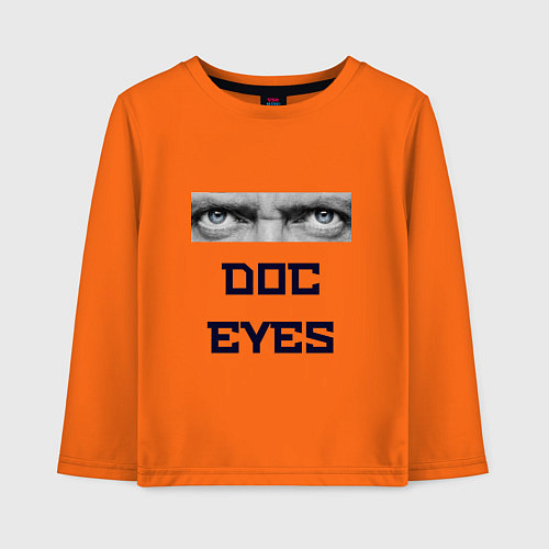 Детский лонгслив Doc Eyes / Оранжевый – фото 1
