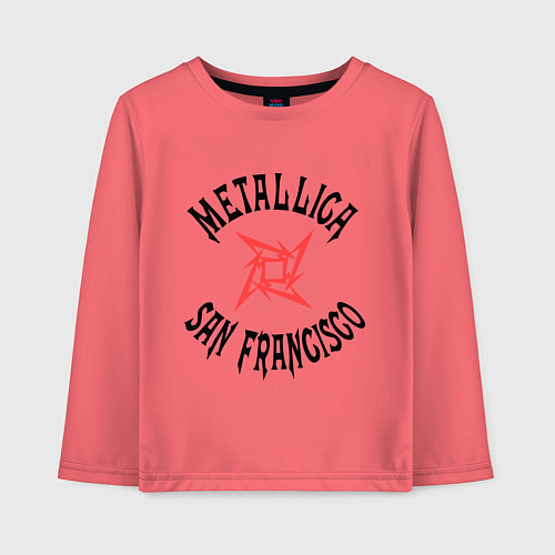 Детский лонгслив Metallica: San Francisco / Коралловый – фото 1