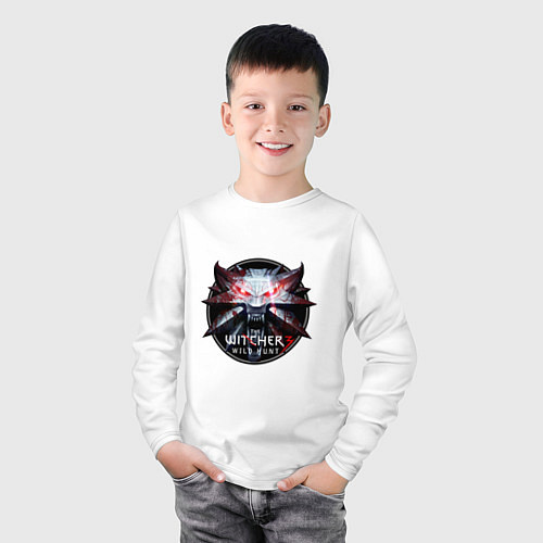 Детский лонгслив The Witcher 3 / Белый – фото 3