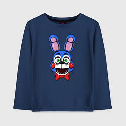 Лонгслив хлопковый детский Toy Bonnie FNAF, цвет: тёмно-синий