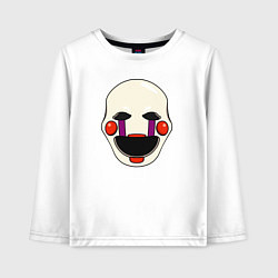 Лонгслив хлопковый детский Puppet FNAF Марионетка, цвет: белый