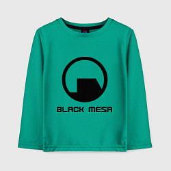 Лонгслив хлопковый детский Black Mesa: Logo, цвет: зеленый