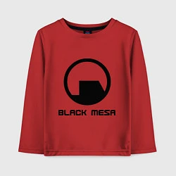 Лонгслив хлопковый детский Black Mesa: Logo, цвет: красный