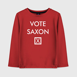 Лонгслив хлопковый детский Vote Saxon, цвет: красный