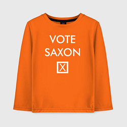 Лонгслив хлопковый детский Vote Saxon, цвет: оранжевый