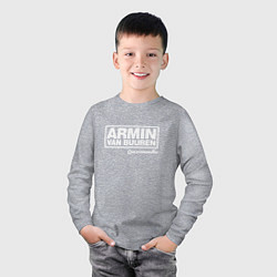 Лонгслив хлопковый детский Armin van Buuren, цвет: меланж — фото 2