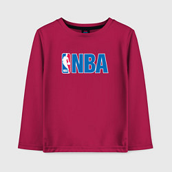 Лонгслив хлопковый детский NBA, цвет: маджента