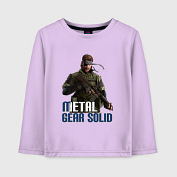 Лонгслив хлопковый детский Metal Gear Solid, цвет: лаванда