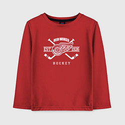 Лонгслив хлопковый детский Detroit Red Wings: Est.1926, цвет: красный