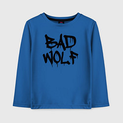Лонгслив хлопковый детский Bad Wolf, цвет: синий