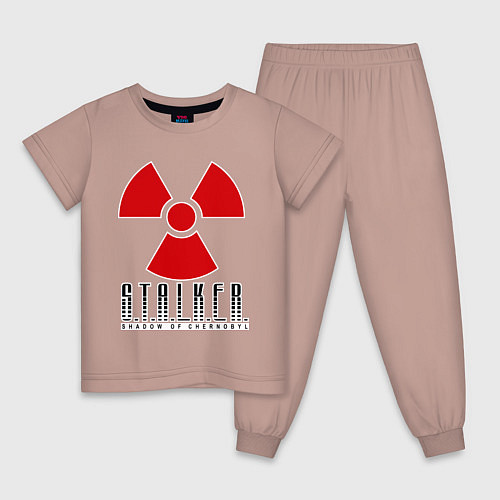 Детская пижама STALKER: Shadow of Chernobyl / Пыльно-розовый – фото 1
