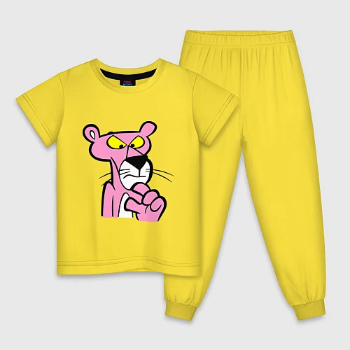 Детская пижама Розовая пантера / Желтый – фото 1