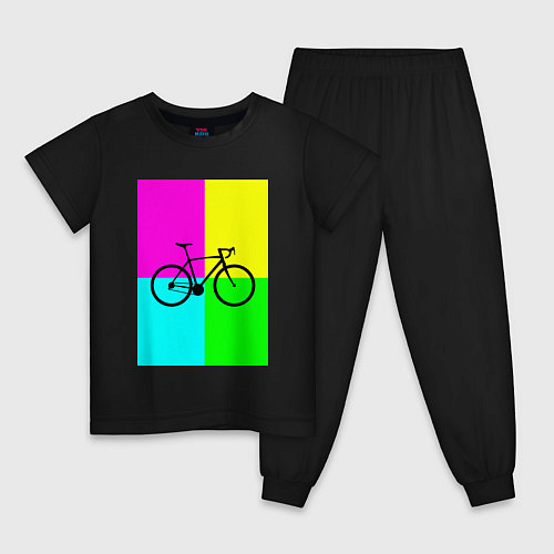Детская пижама Велосипед фикс / Черный – фото 1
