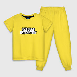 Пижама хлопковая детская Red Dead Redemption, цвет: желтый