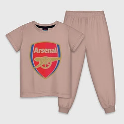 Пижама хлопковая детская Arsenal FC, цвет: пыльно-розовый
