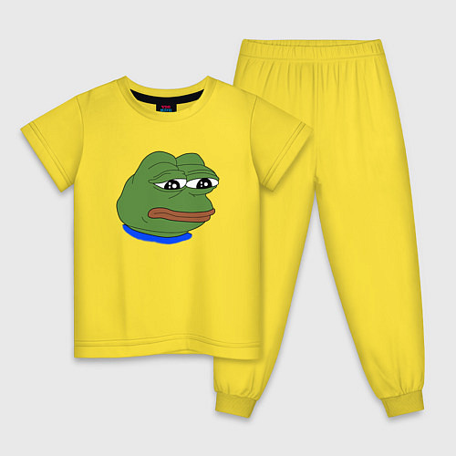 Детская пижама SAD FROG / Желтый – фото 1