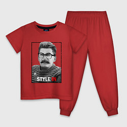 Пижама хлопковая детская Stalin: Style in, цвет: красный