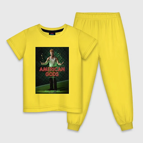Детская пижама American Gods: Mad Sweeney / Желтый – фото 1
