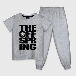 Пижама хлопковая детская The Offspring, цвет: меланж