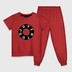 Пижама хлопковая детская Juventus - New Collections 2022, цвет: красный