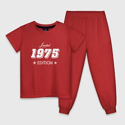 Пижама хлопковая детская Limited Edition 1975, цвет: красный