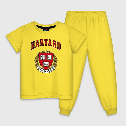 Детская пижама Harvard university / Желтый – фото 1