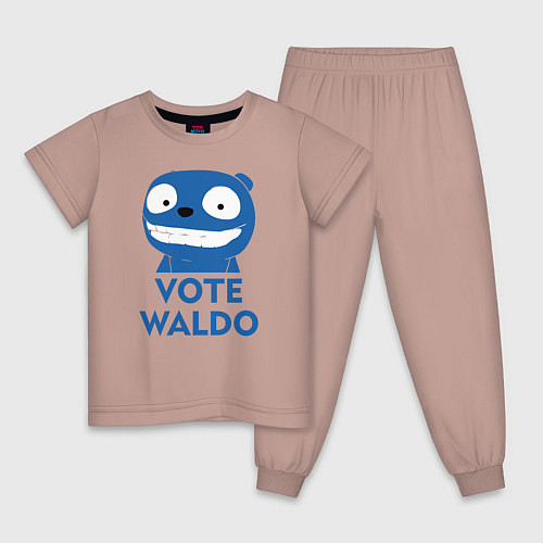 Детская пижама Vote Waldo / Пыльно-розовый – фото 1