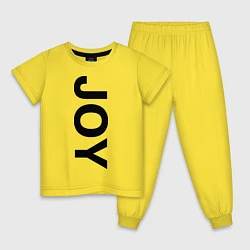 Пижама хлопковая детская Joy BMW, цвет: желтый