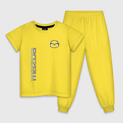 Пижама хлопковая детская Mazda Style, цвет: желтый