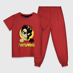 Пижама хлопковая детская The Offspring Boy, цвет: красный