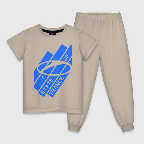 Детская пижама A state of trance / Миндальный – фото 1