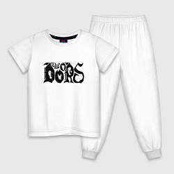 Пижама хлопковая детская The Doors, цвет: белый