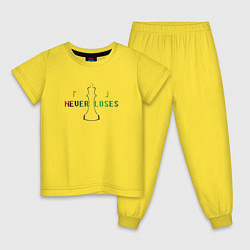 Пижама хлопковая детская No Game No Life, цвет: желтый