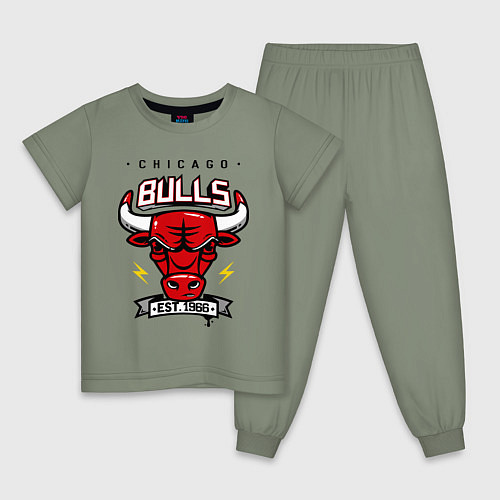 Детская пижама Chicago Bulls est. 1966 / Авокадо – фото 1