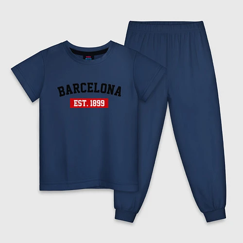 Детская пижама FC Barcelona Est. 1899 / Тёмно-синий – фото 1