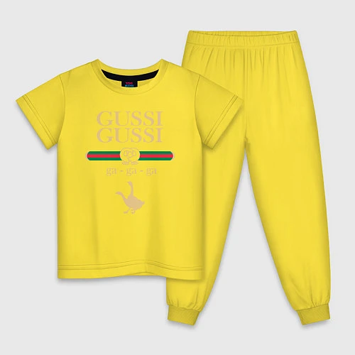 Детская пижама GUSSI GUSSI Fashion / Желтый – фото 1