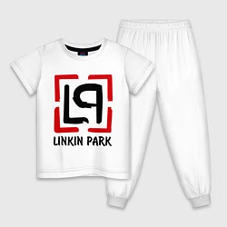 Пижама хлопковая детская Linkin park, цвет: белый