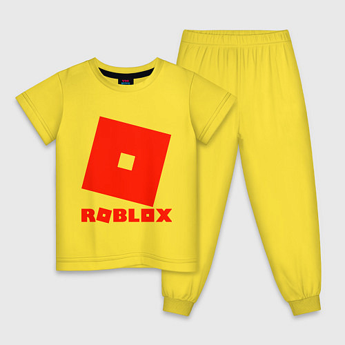 Детская пижама Roblox Logo / Желтый – фото 1