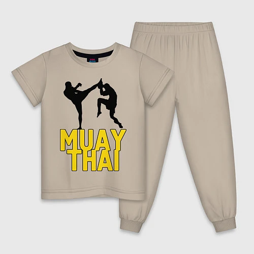 Детская пижама Muay Thai / Миндальный – фото 1