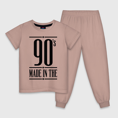 Детская пижама Made in the 90s / Пыльно-розовый – фото 1