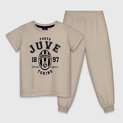 Пижама хлопковая детская Forza Juve 1897: Torino, цвет: миндальный