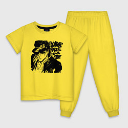 Пижама хлопковая детская JoJo, цвет: желтый