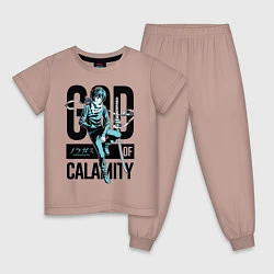 Пижама хлопковая детская God of Calamity, цвет: пыльно-розовый