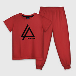 Пижама хлопковая детская LINKIN PARK, цвет: красный