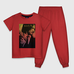 Пижама хлопковая детская John Wick, цвет: красный