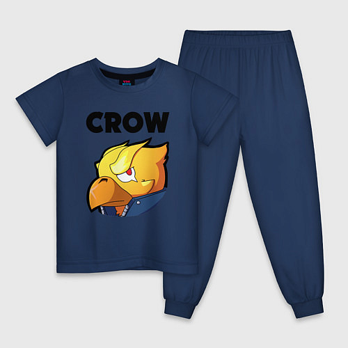 Детская пижама BRAWL STARS CROW PHOENIX / Тёмно-синий – фото 1