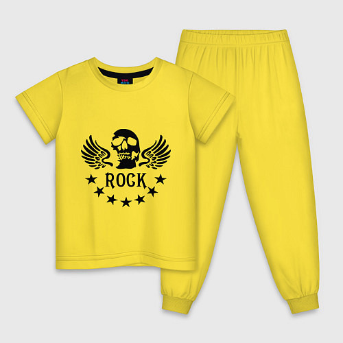 Детская пижама Rock Wings / Желтый – фото 1